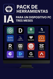 Imagen de  PACK DE HERRAMIENTA IA 2025 PARA PC TRES MESES