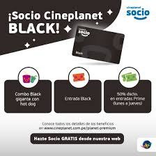 Imagen de CINEPLANET  socio balck1mes