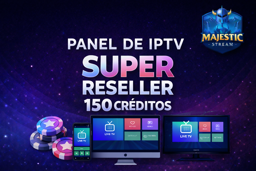 Imagen de 150 CREDITOS PARA PANEL DE IPTV SUPERRESELLER 